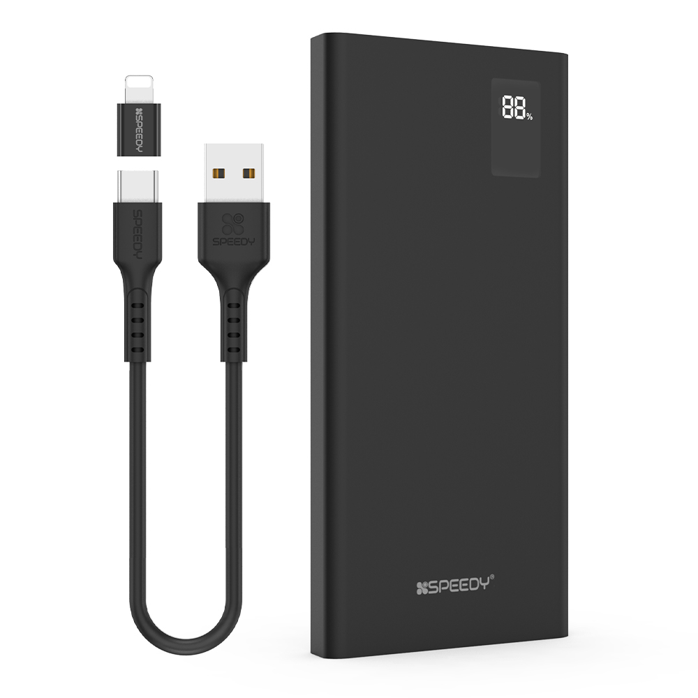 스피디 슬림핏 PD 20W 고속충전 보조배터리 10000mAh + C타입 20W 케이블 + 8PIN 젠더 세트 12,900원