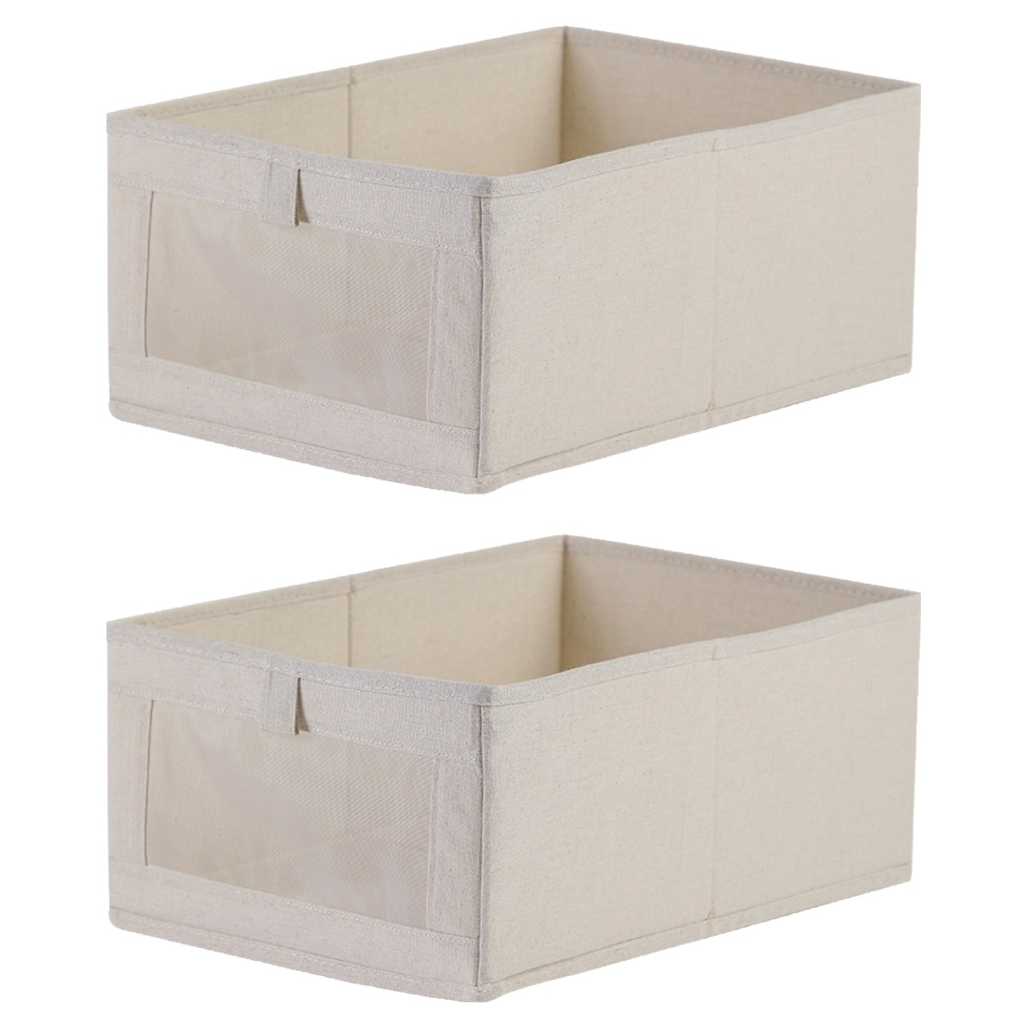 앞날창창 패브릭 수납 정리함 부직포, 베이지, 2개 10,320원