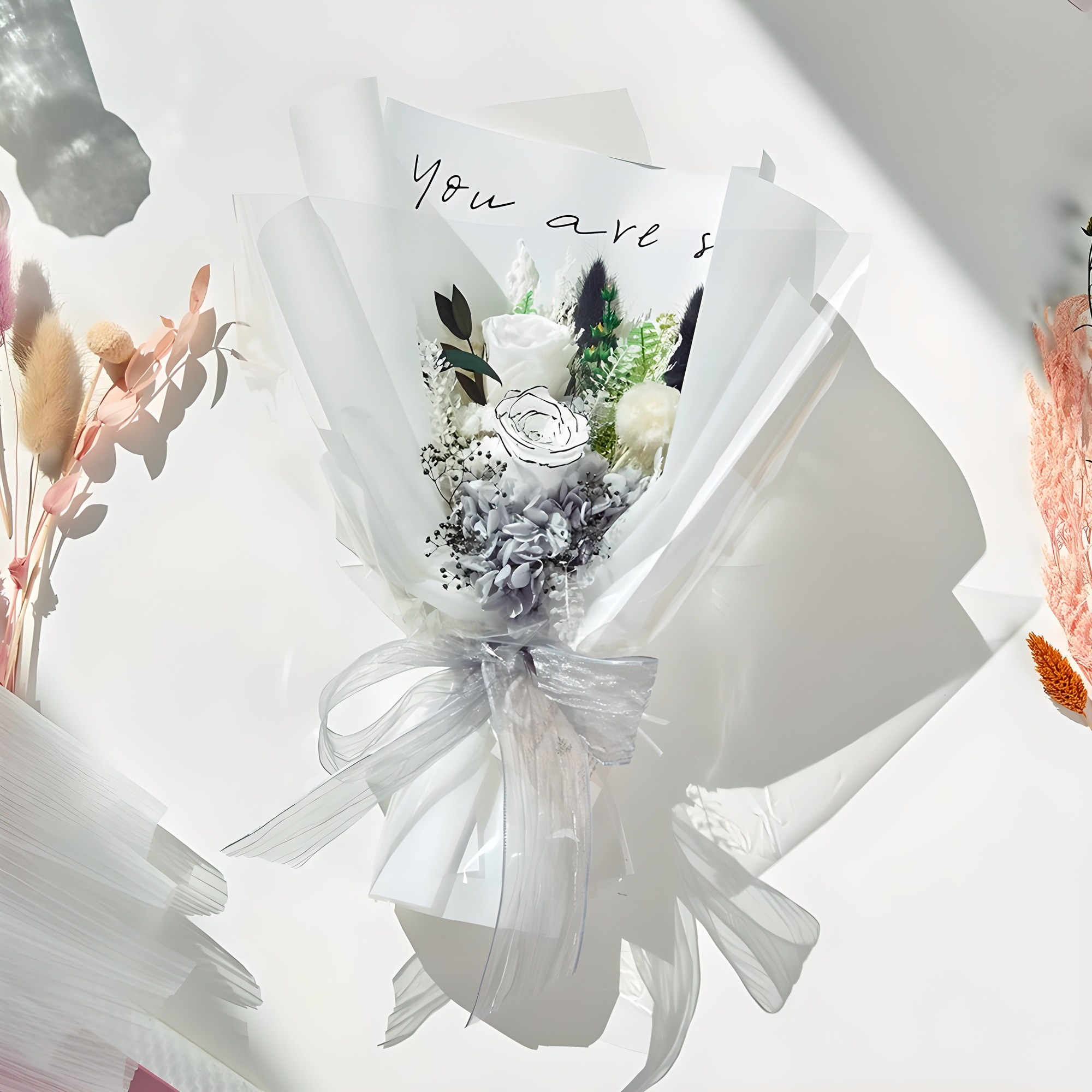 메종드플로레 시들지 않는 생화 프리저브드 플라워 꽃다발 + 쇼핑백 23,510원