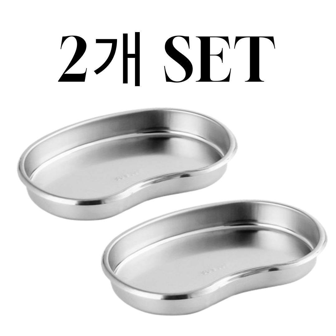 김시스터 반달위생접시 스테인레스, 2개, 중형 7,900원