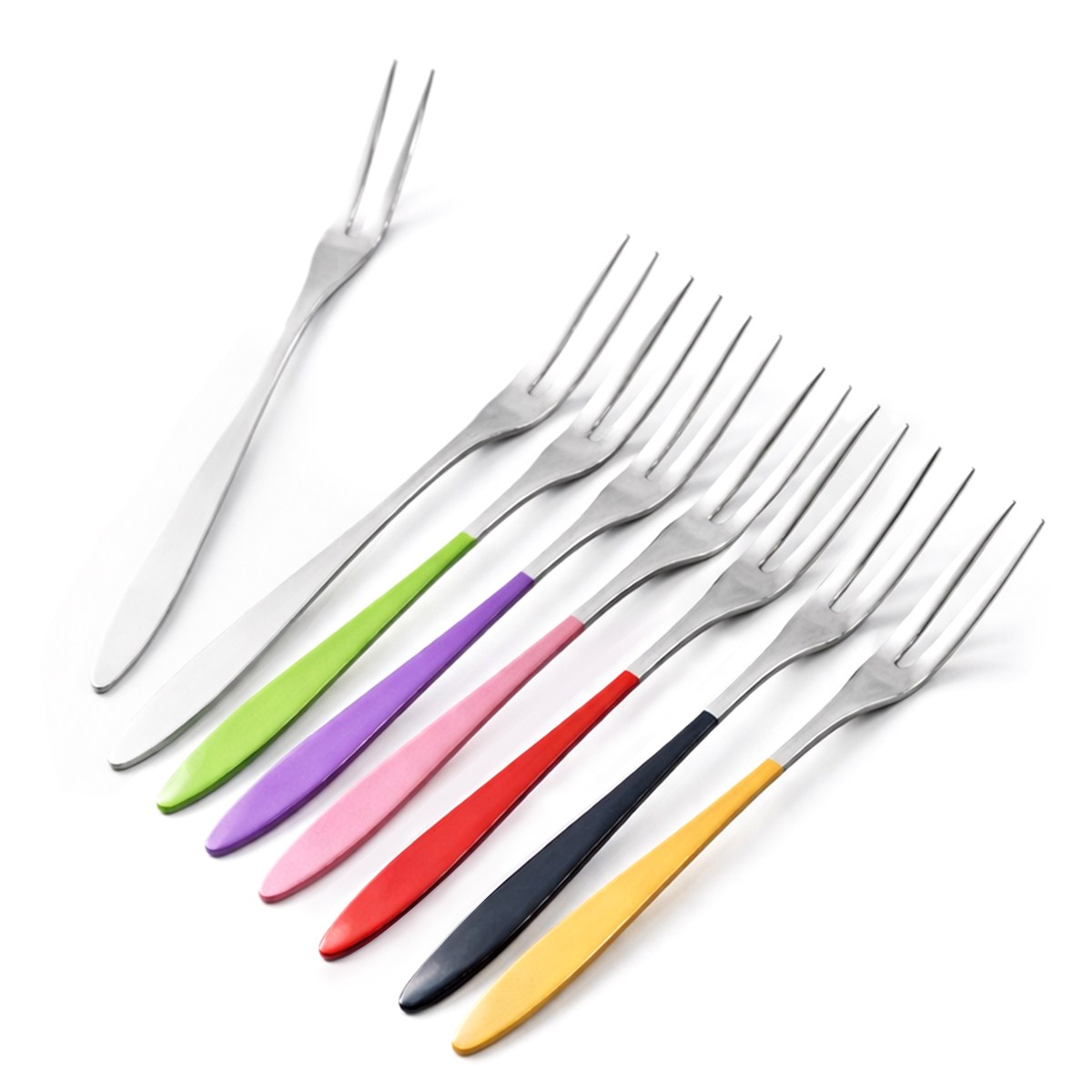 ROYAI ONE 304 스텐 티포크 예쁜 과일 포크 8종 세트 4,900원