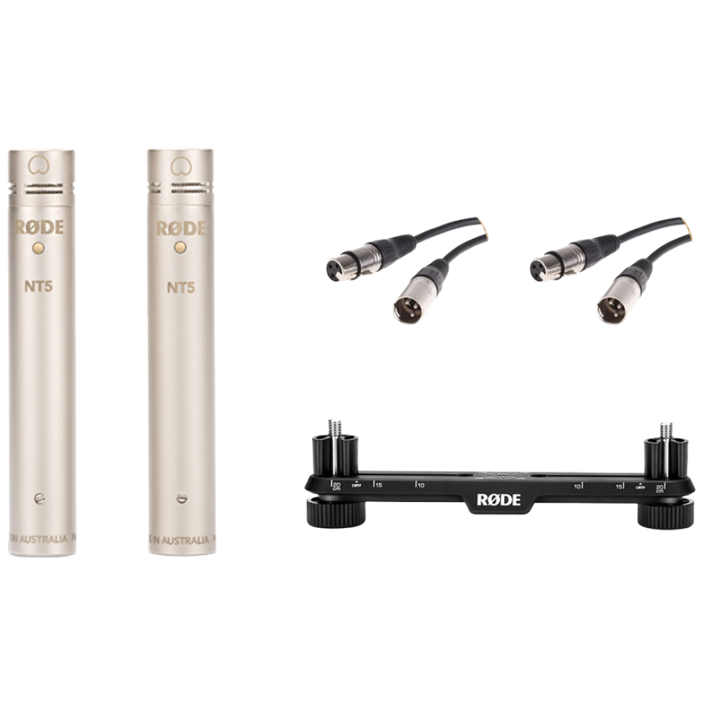 로데 NT5 Matched Pair 펜슬형 마이크(1쌍) RODE 스테레오바 XLR 케이블(2개) 녹음 패키지 647,000원