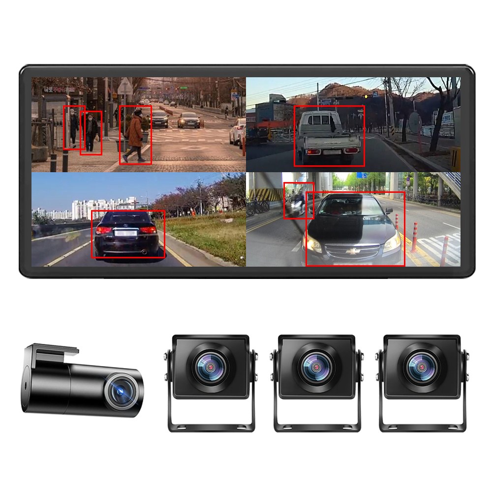 메모리카드 포함 10.36인치 4k 와이드 4채널 블랙박스 화물차용 후방카메라 풀세트 X4, set, 128GB 199,500원