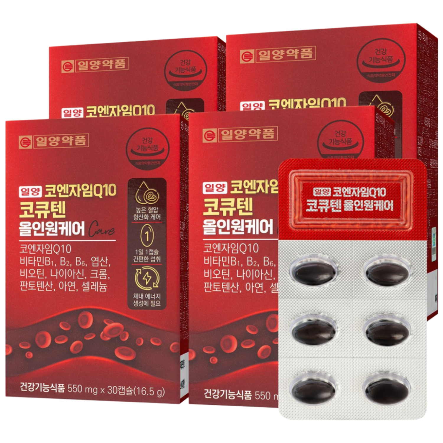 일양약품 코엔자임Q10 코큐텐 올인원케어, 4개, 30정 36,400원