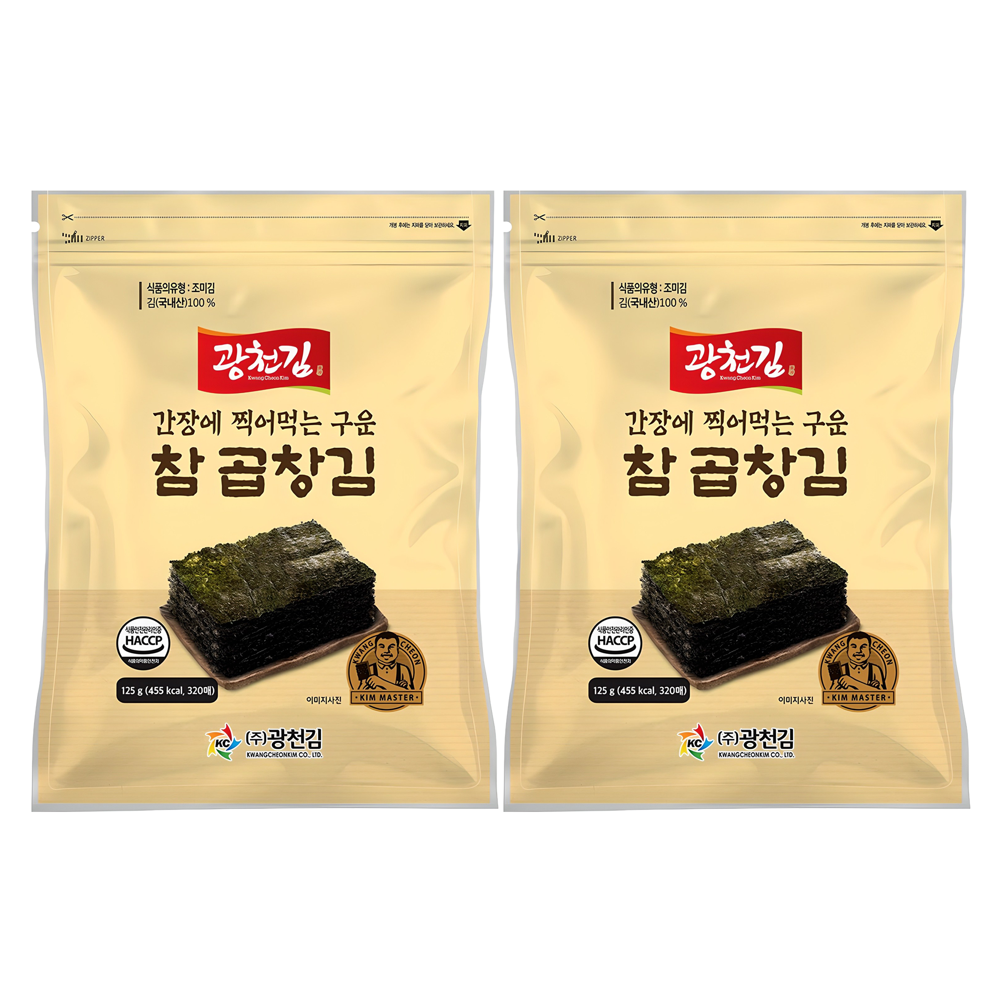 광천김 간장에 찍어먹는 구운 참 곱창김, 125g, 2개 39,800원
