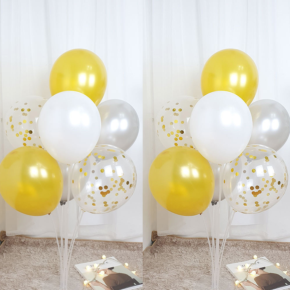 파티앤온 풍선꽂이 펄풍선 스탠드 장식 세트, 2개, 9.골드 반짝 9,900원