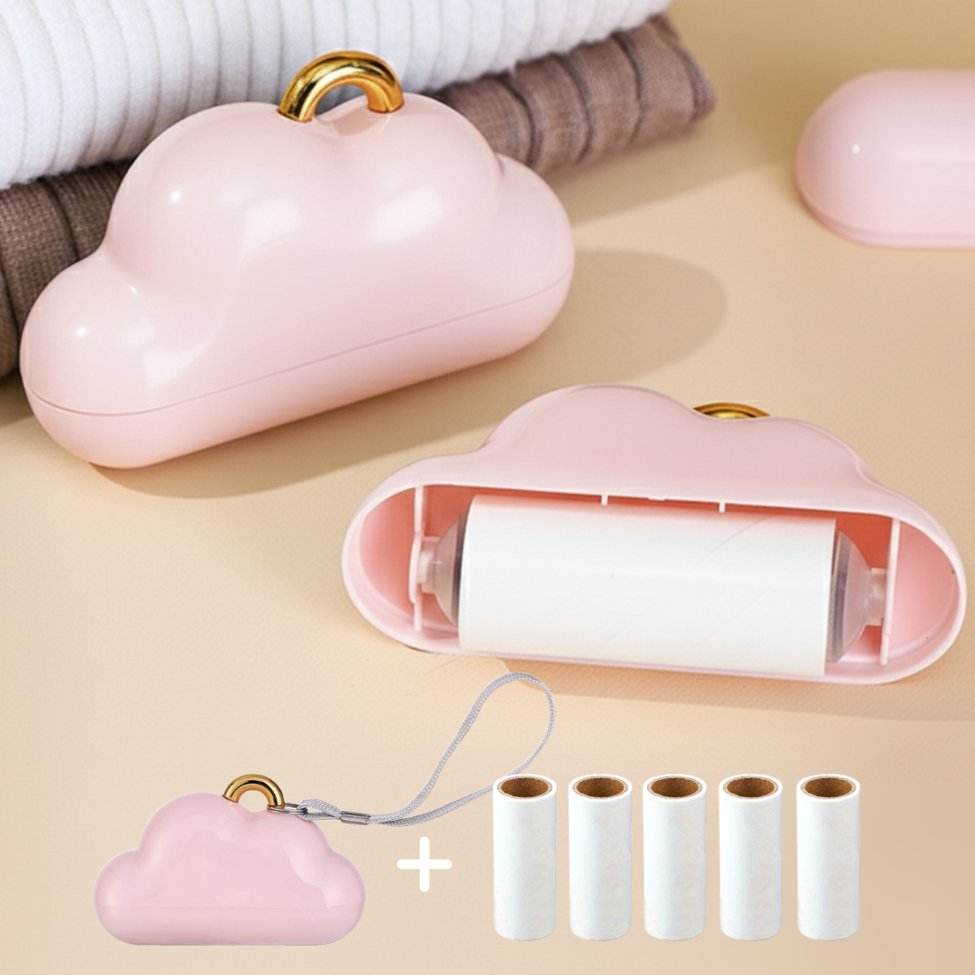 다기능 미니 구름 휴대용 테이프 클리너 돌돌이 본체 리필 롤 세트 8,700원