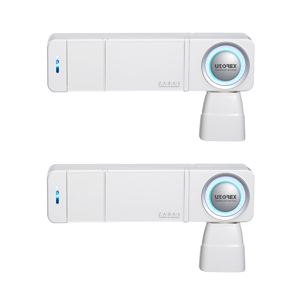 유토렉스 자바스 칫솔살균기 UTC-52AW 2개 벽걸이형 히팅건조 살균기 테스트완료 49,800원
