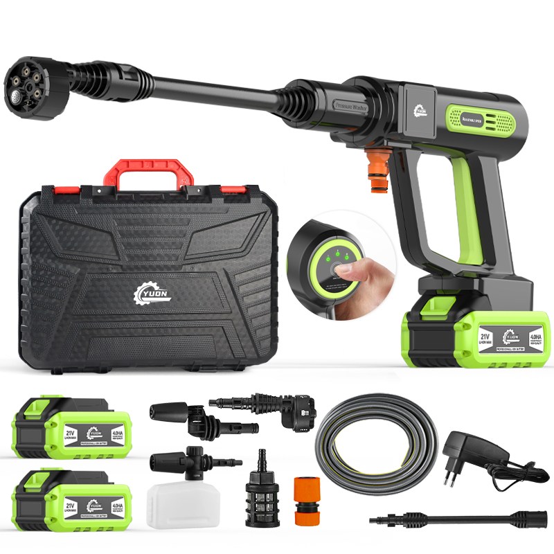 YUON 무선 고압세척기 휴대용 고압세차기 모터식 쏘고쏘고365 초강력 물분사기3.0Ah 배터리 분당 16L 토출량 169,000원