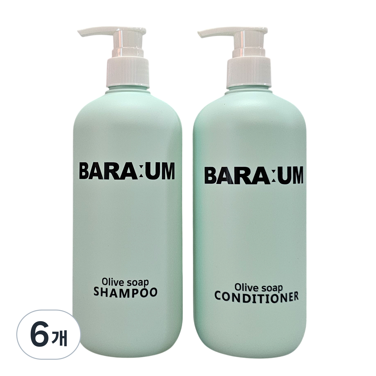 향기 좋은 냄새 오래가는 정수리 두피냄새 청소년 사춘기 약산성 지성 두피 샴푸 바라움 올리브솝 샴푸/컨디셔너 세트, 6개, 490ml 83,590원