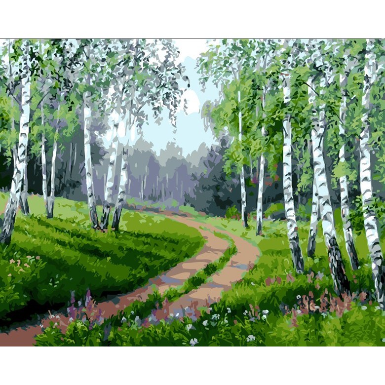 돈 들어오는 명당도 diy 물감 자작나무 숲 삼림 리틀 포레스트 계곡 명화따라그리기 행운 재물 풍수 풍경화색칠하기 개업 집들이선물 집콕취미 최신상 14,350원