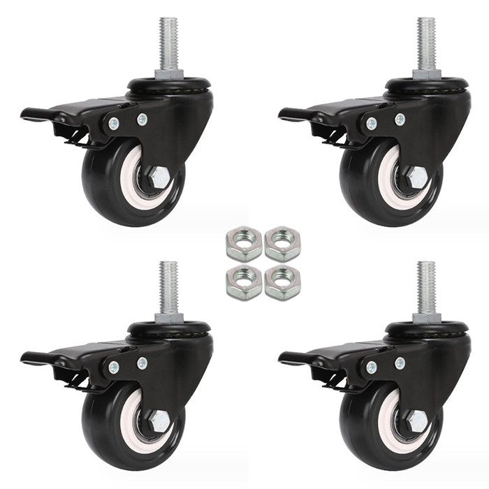 엠파이어 H9RM8BK 우레탄 1.5인치(40mm) 볼트 8mm 회전 브레이크 바퀴 9,800원