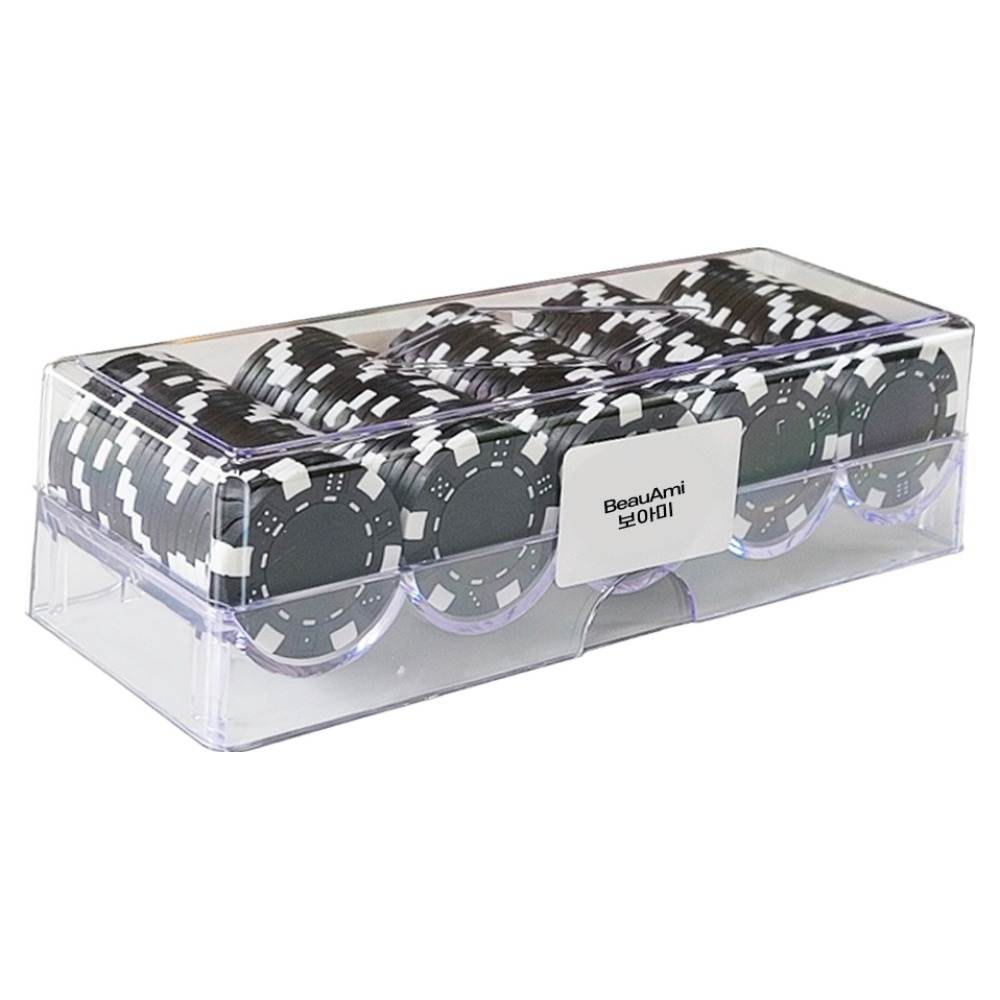 보아미 포커칩 100p + 아크릴 케이스 세트 13,900원