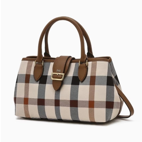 닥스 여성 숄더백 브라운 체크 가죽 배색 자카드 토트백 DCBA5F638W2_s 여성핸드백 크로스백 선물 358,800원