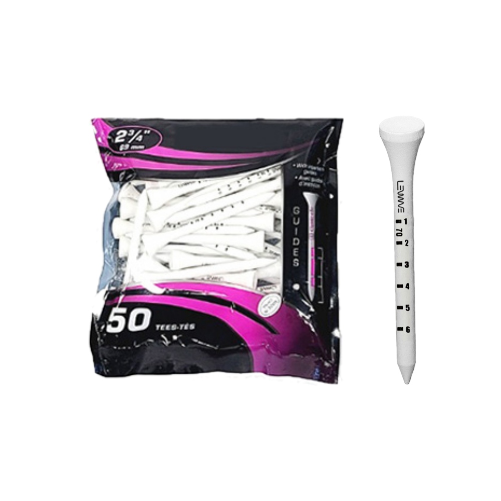 골프 눈금티 미들티 50개입 슬림 골프티 내구성좋은 대나무소재 7,900원