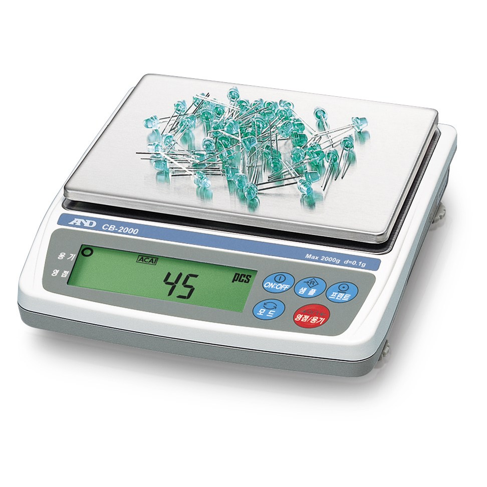 AND 에이엔디 정밀저울 CB-2000(0.1g단위) 사각짐판 실험실 연구소, 1개 295,000원