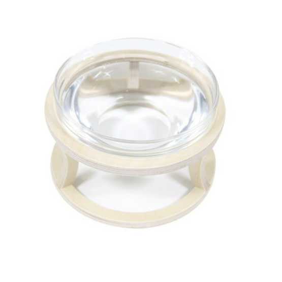 까사미코 강아지 고양이 원목 유리 물그릇 대형 특대형 높이 17 x 16.5cm 40,900원