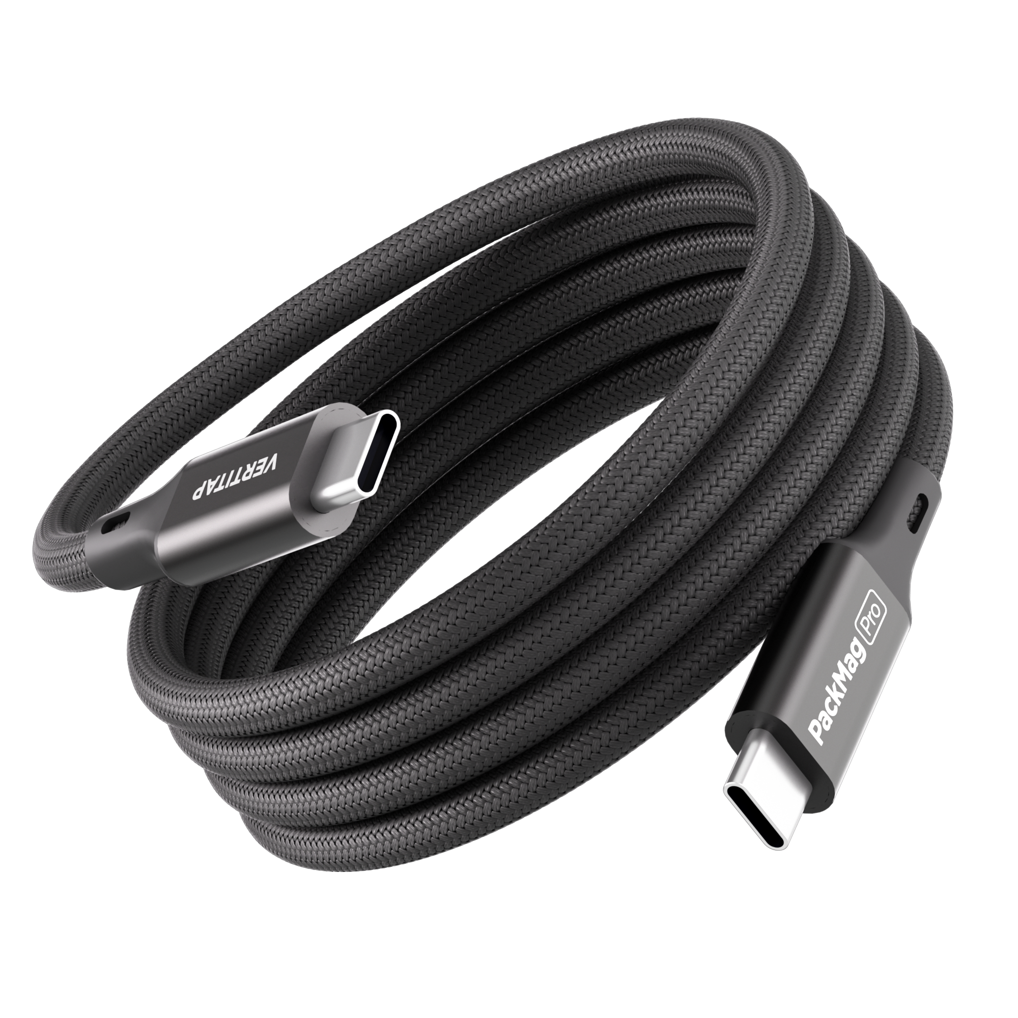 버티탭 팩맥프로 C to C타입 USB4 8K 썬더볼트4 호환 PD 240W 초고속충전 마그네틱 케이블, 1개, 블랙, 1m 15,800원