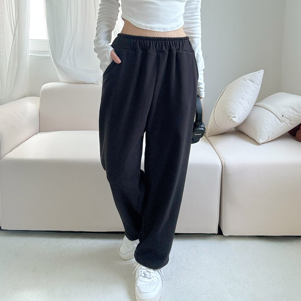 [기장선택/일반&기모] 여성 데일리 밴딩 롱기장/숏키작녀 키큰녀 2단기장 밴드 일자 와이드 팬츠 4color 15,800원