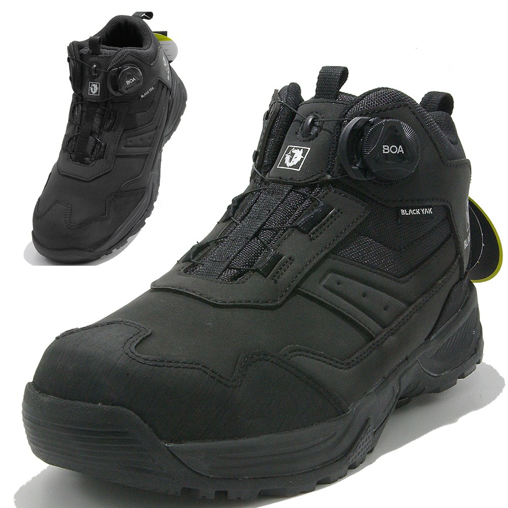 블랙야크 안전화 BK 발목높은 생활방수 발편한 경량 가벼운 6인치 다이얼 남자 여성 논슬립 kcs인증 작업화 99,000원