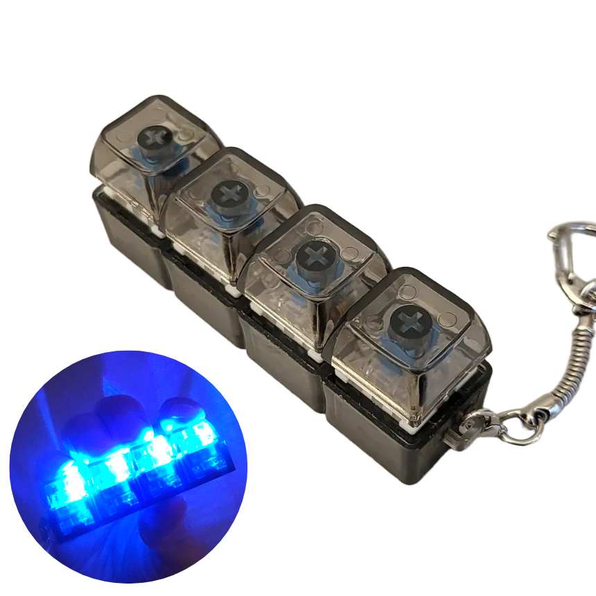 해나다 키캡 키링 LED 4구 청축 딸깍이 피젯 스위치 기계식키보드 7,900원