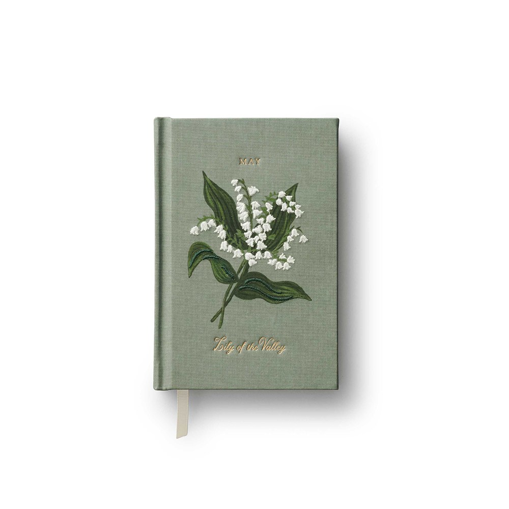 라이플페이퍼 탄생월 미니 자수 노트 5월, 단품 53,000원