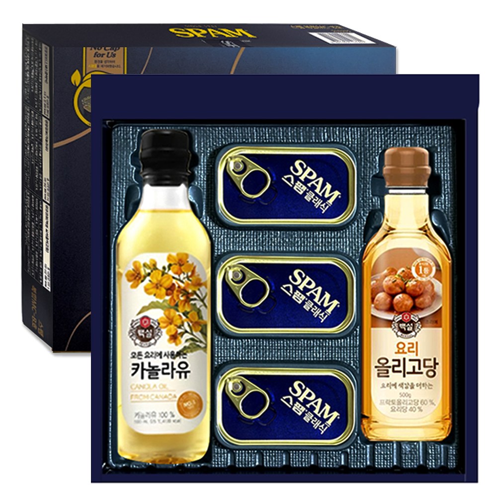 CJ 스팸 고급유 선물세트 + 쇼핑백 16,890원