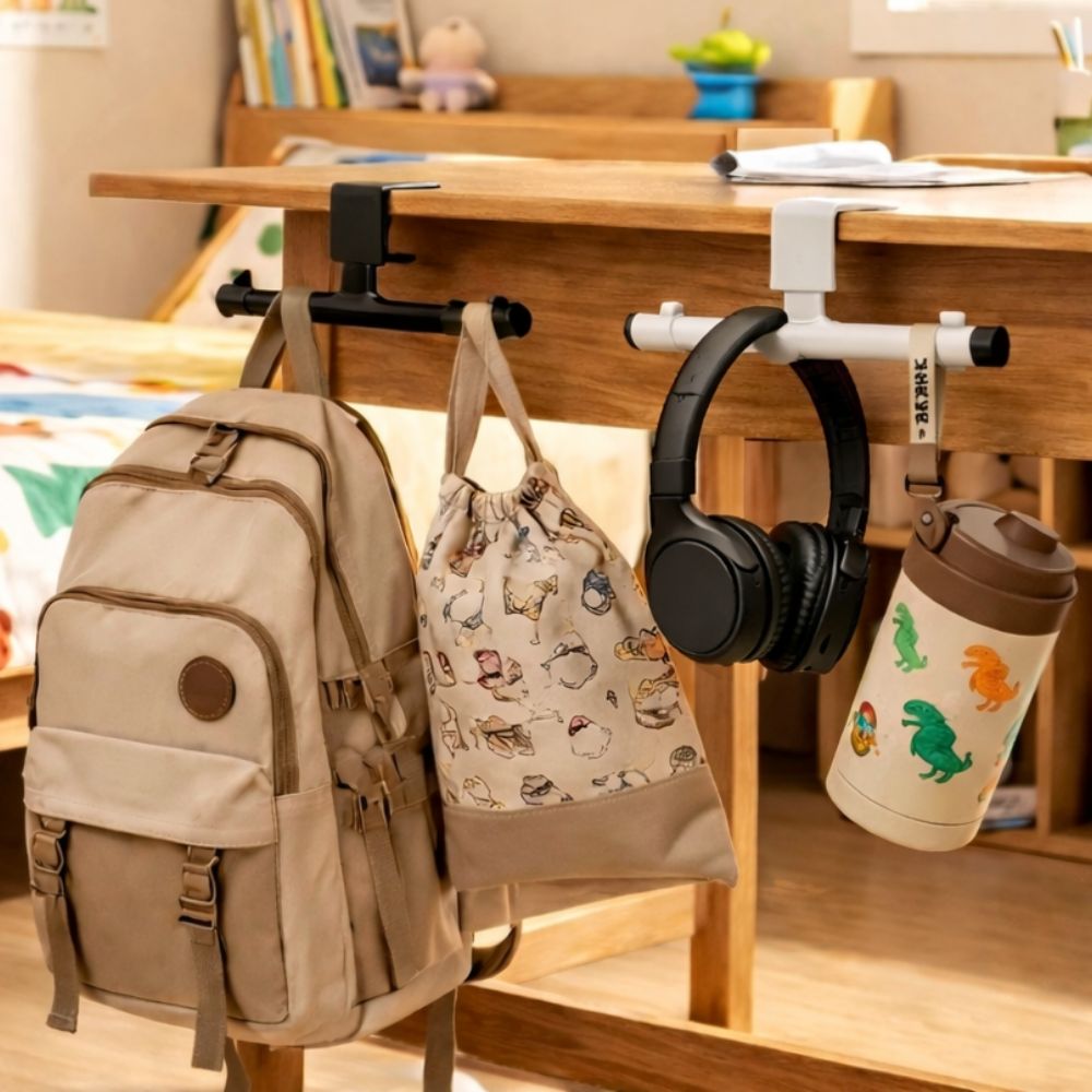 양방향 책상 가방걸이, 화이트, 1개 12,000원