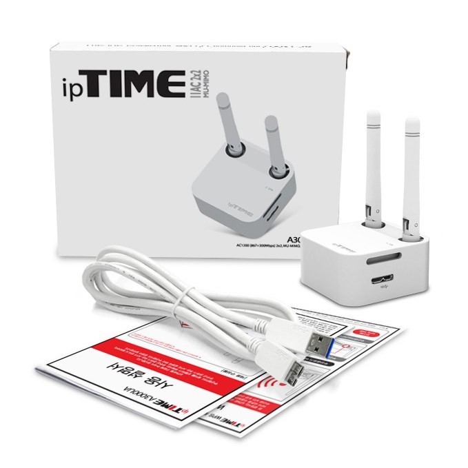 ipTIME 무선랜카드, IP TIME A3000UA[화이트], 1개 26,900원