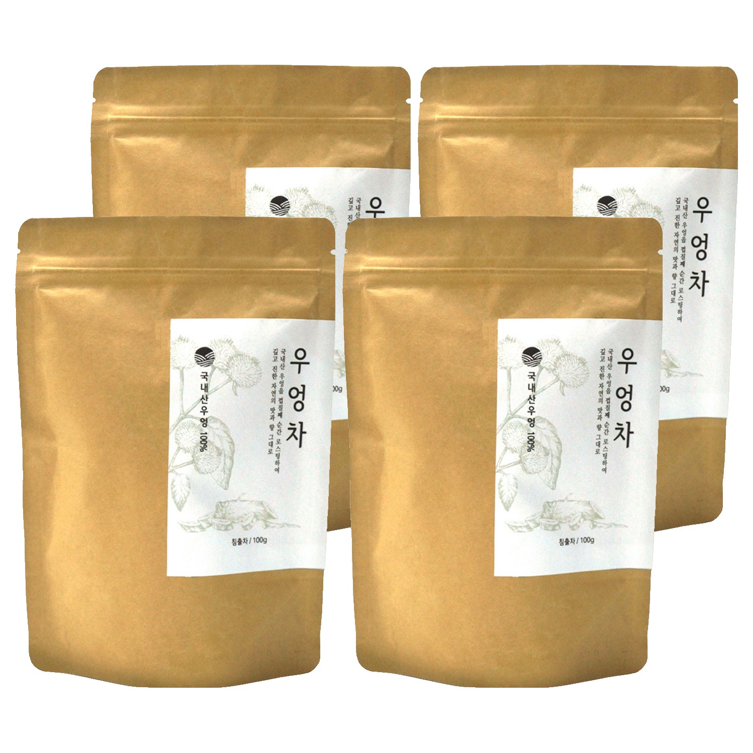 자연지애 볶은 우엉차, 100g, 1개입, 4개 21,820원