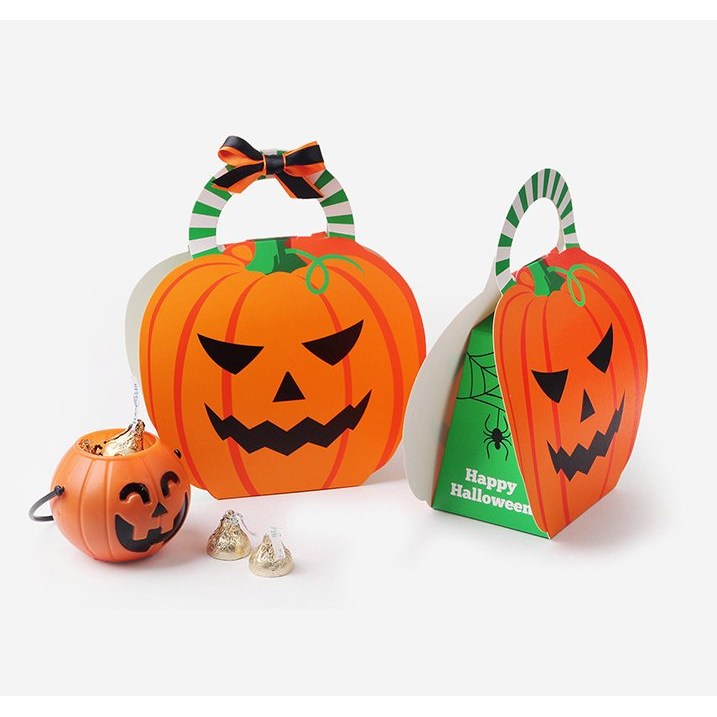 할로윈 호박 예쁜 손잡이 종이 파티 친구선물 구디백 포장 단체 어린이집 유치원 14,300원