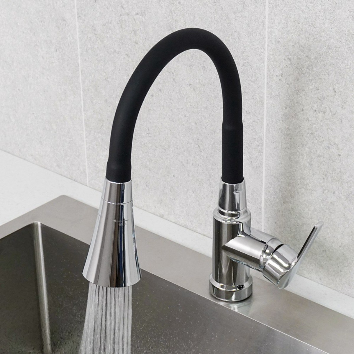 아바스 국산 KS인증 씽크대 원홀 수도꼭지 블랙 자바라 싱크대수도꼭지 코브라 주방수전 41,300원