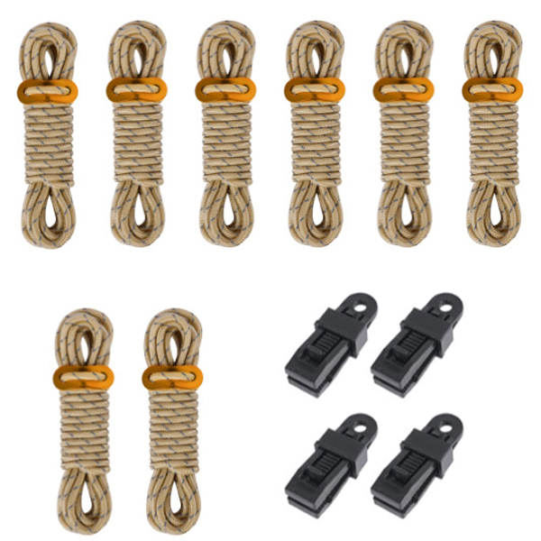 디트리 반사 스트링 로프 8p + 스토퍼 8p + 텐트타프 고정클립 4p 세트 7,090원