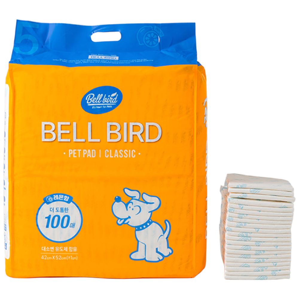 벨버드 강아지 펫패드 클래식 레몬향, 100개입, 3개 63,360원