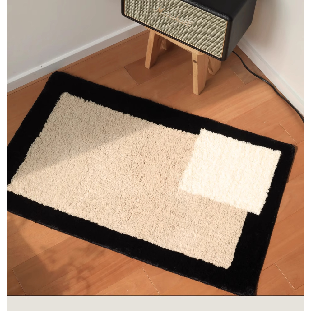 주혜 세탁 가능한 초흡수 극세사 발매트 주방 욕실 현관 매트, 1개, 블랙 10,430원