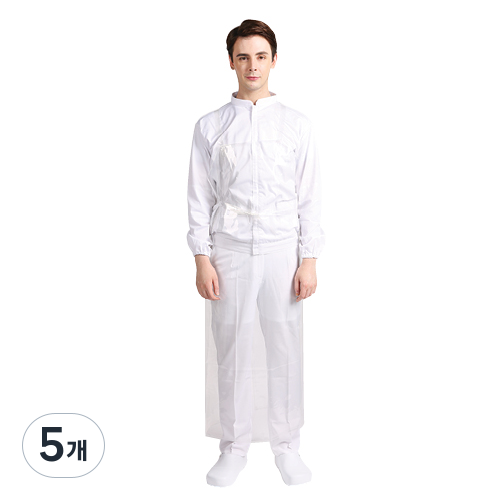 웰프런 우레탄 방수앞치마 H형 특대, 투명, 5개 42,000원