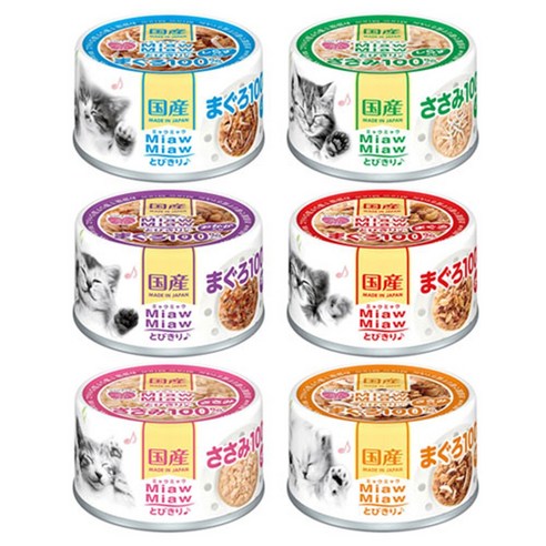 아이시아 먀우먀우 토비키리 6종혼합60gx24개(MT시리즈)x24개, 1팩 33,450원