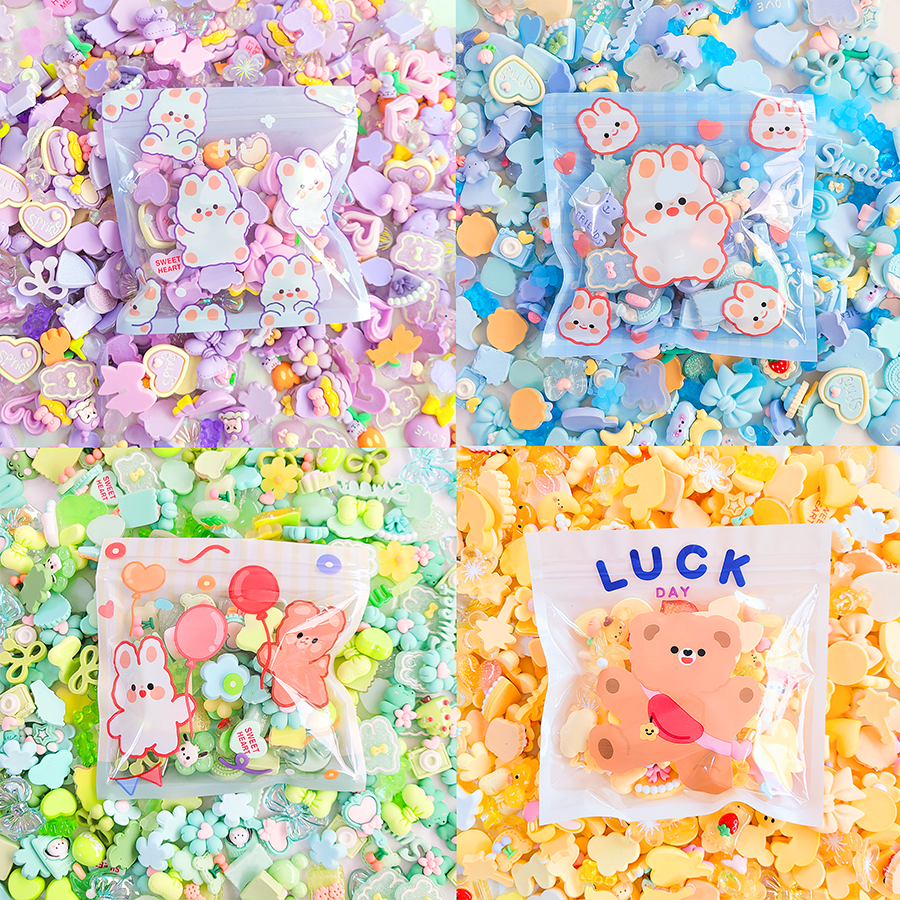 스쿱마켓 고퀄리티 컬러 데코덴 미니어처 파츠 믹스 랜덤 탑로더 폰케이스 악세사리 꾸미기 대용량 3,500원