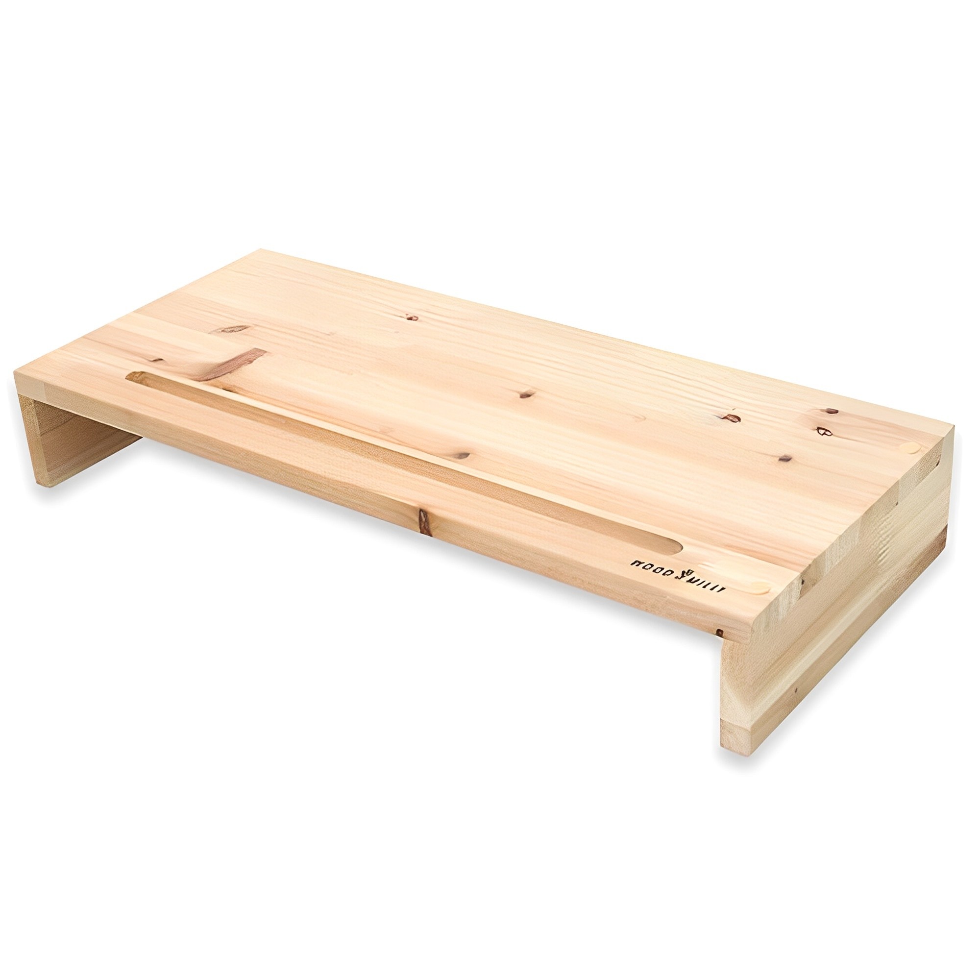 우드밀리 삼나무 원목, 모니터받침대 베이직1단, 1개 9,800원