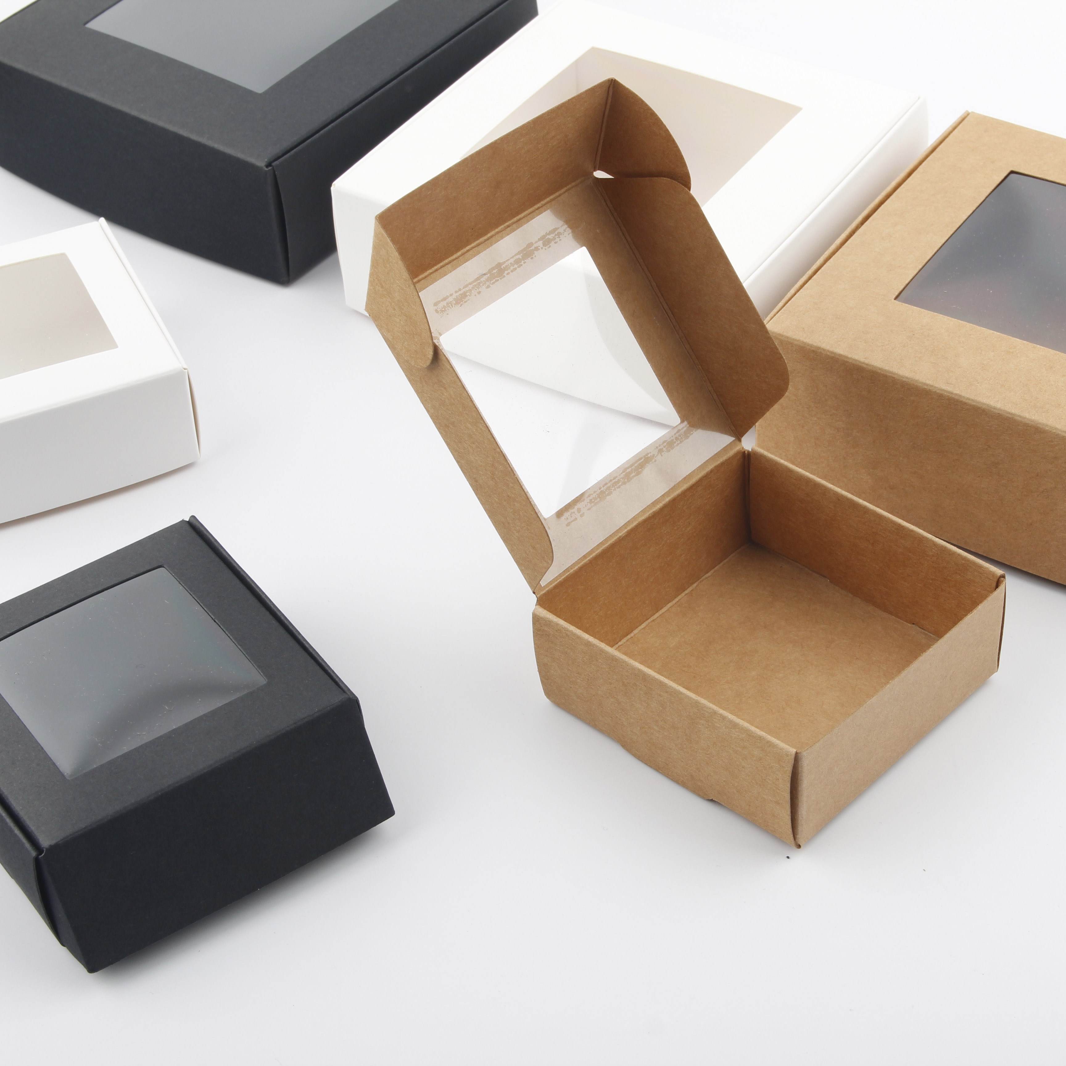 창문형 원터치 선물상자 미니상자 3컬러 소 대 500원