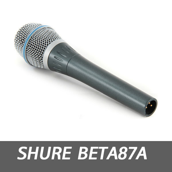 정품SHURE BETA87A 슈어마이크 보컬용 초지향성콘덴서, 단일상품 520,000원
