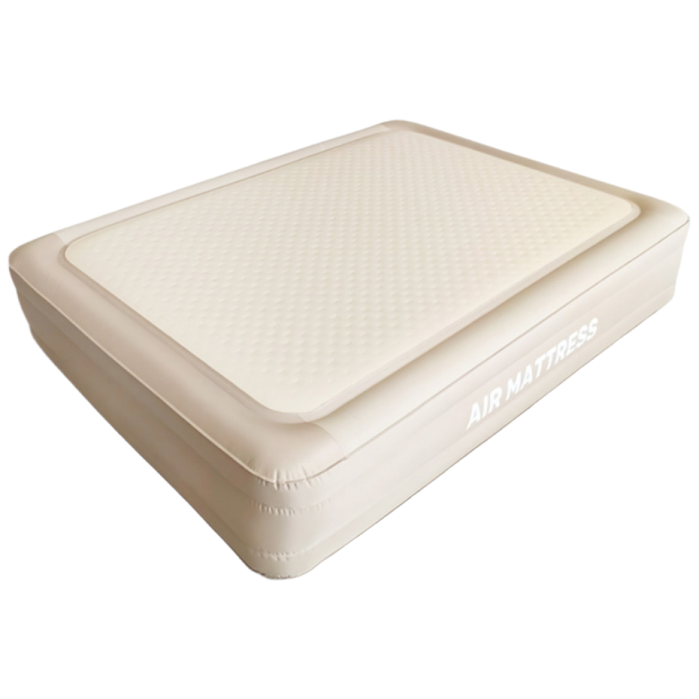 에이제이큐 [정품] 아이시니 캠핑용 자충 에어매트리스 휴대용 더블 에어침대, 베이지 198,000원