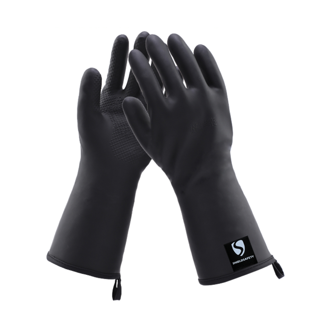 주방용 고무 내열장갑 화상방지 기름튀김 방지 단열 고온 장갑 250도 23,410원