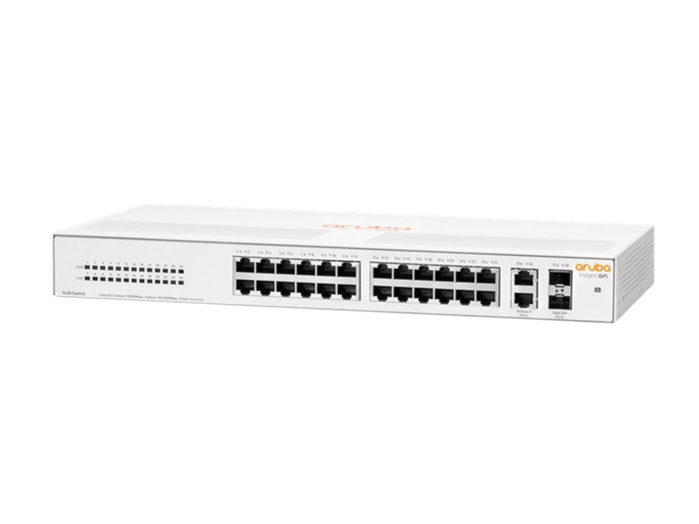 HPE Aruba 1430 26G 2SFP R8R50A 24포트 스위칭허브 2UTP+2SFP, R8R50A  1대 239,000원