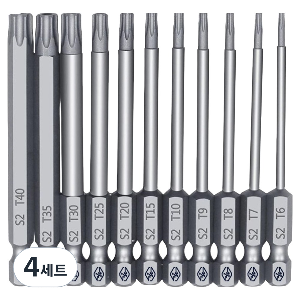 종원 홀톡스 전동드라이버 전기드릴 별비트 11종 세트, 4세트 40,920원