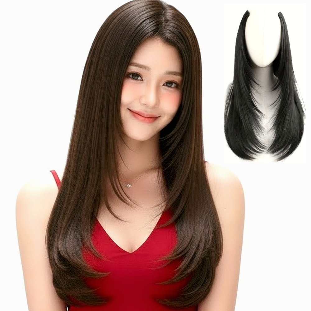 디올드 C컬 허쉬 레이어드컷  헤어피스 똑딱이 붙임머리 15,590원