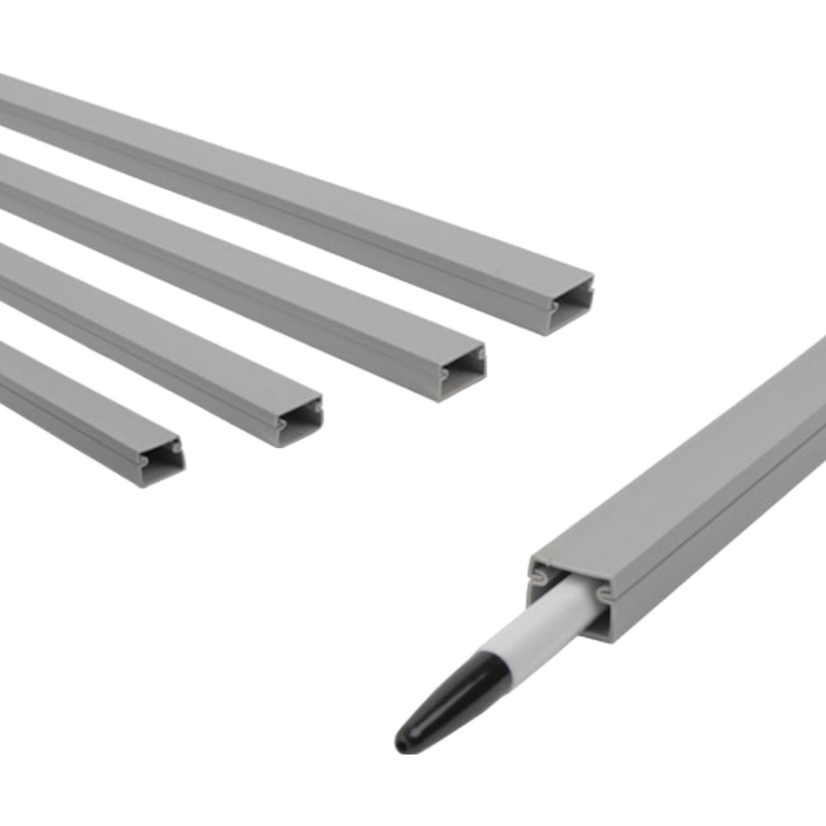 백만볼트샵 국산 사각 전선몰딩, 회색, 10개 4,640원