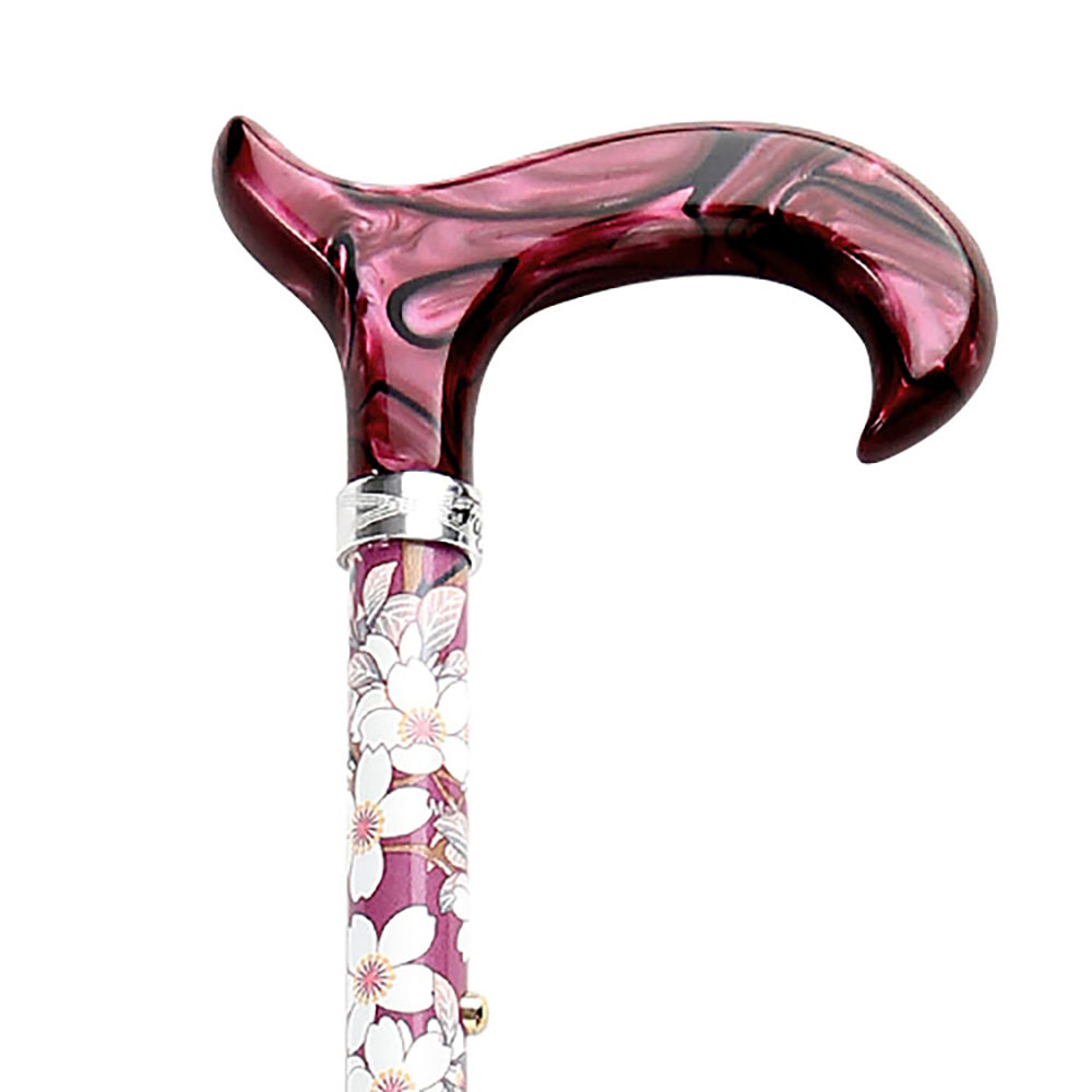 프랑스 파이에 꽃무늬패턴 폴딩형 할머니지팡이, 단일 색상, 1개 199,500원