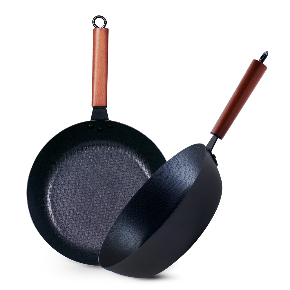 육각엠보 우드 인덕션 깊은 무쇠 후라이팬 / 프라이팬 웍팬 볶음팬, 1개, 28cm 35,900원