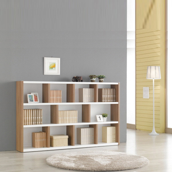 퍼스웰 모서리둥근 3단책장2000 와이드형(GA_007), 화이트메플 75,000원